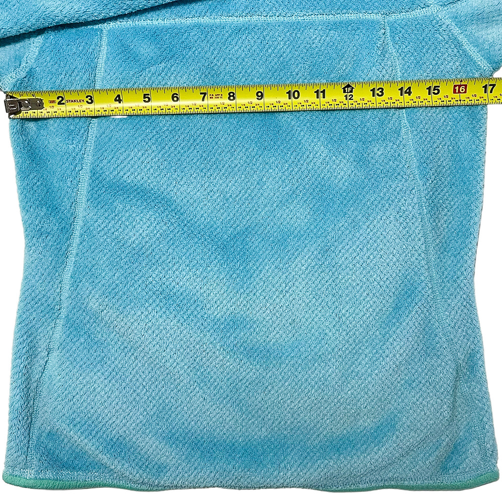Patagonia Re-Tool Half Snap Fleece Pullover Blue Green Trim Women’s S - Picture 5 of 10